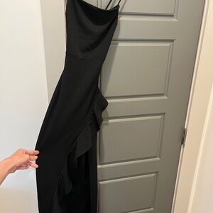 Black long slit formal dress from Windsor
